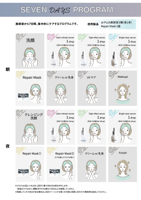 RepairMask2個+セラム３種類セット