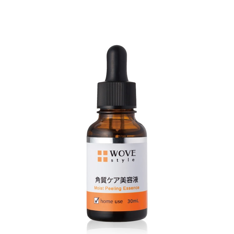 WOVE STYLE モイストピールの琥珀色のドロッパーボトル、ラベルと30mlの表示